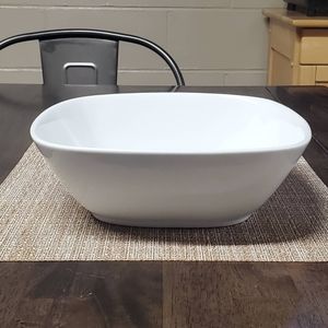 🔥 SOLD Large white square Gibson porcelain serving bowl